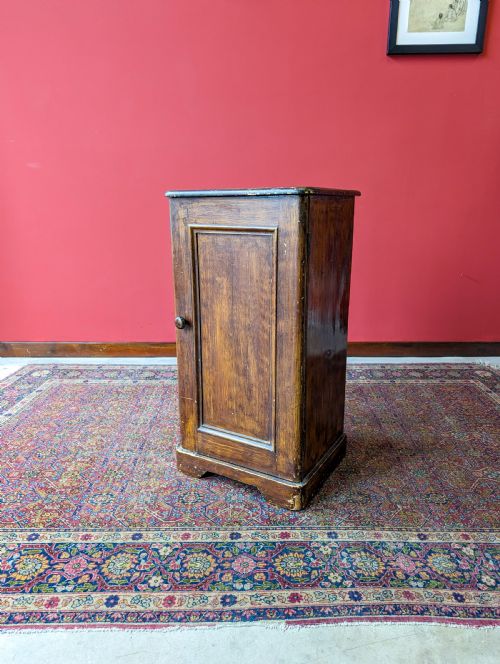 Antique Victorian Pine Pot Cupboard / Bedside