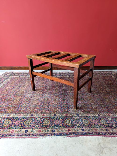 Antique 1920’S American Walnut Luggage Stand