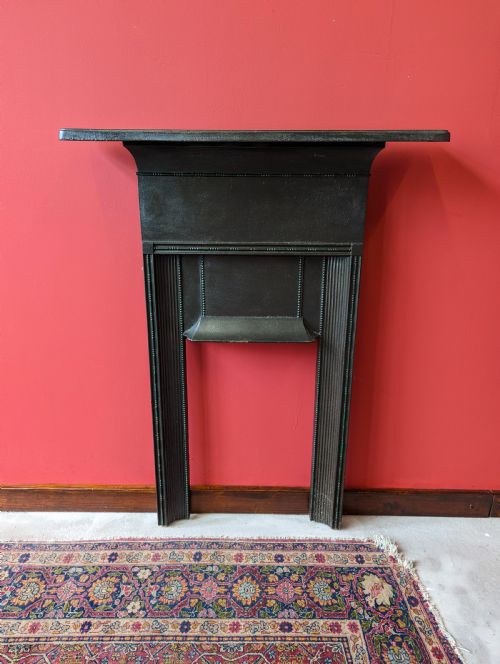 Antique Victorian Small Cast Iron Fireplace