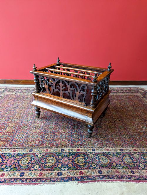 Antique Victorian Rosewood Canterbury