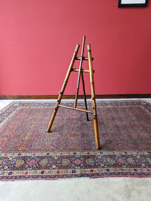 Antique Victorian Bamboo Easel Stand