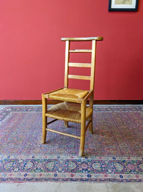 Antique Edwardian Oak Metamorphic Prayer Chair / Prie Dieu