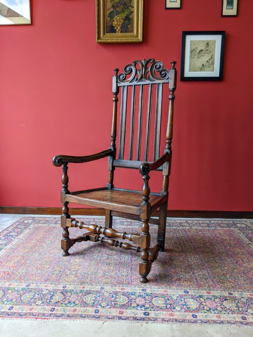 Antique William & Mary Walnut Armchair Circa 1690