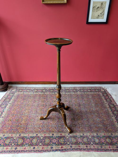 Antique Edwardian Mahogany Plant Stand / Torchère