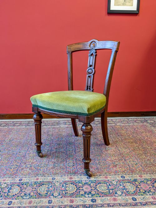 Antique 19th Century Mahogany Parlour Chair / Side Chair