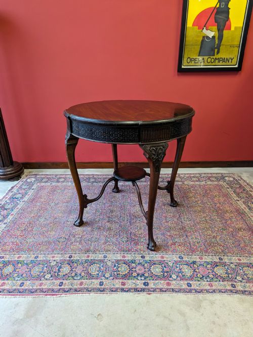 Antique 19th Century Rosewood Circular Occasional Table / Centre Table