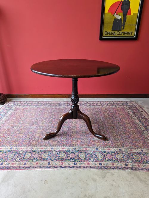 Antique Georgian Mahogany Tilt Top Supper Table