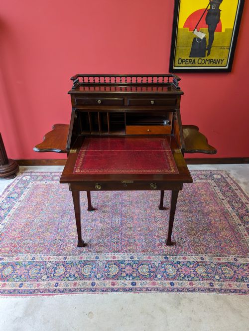 fig 1. Antique Victorian Mahogany Ladies Writing Desk