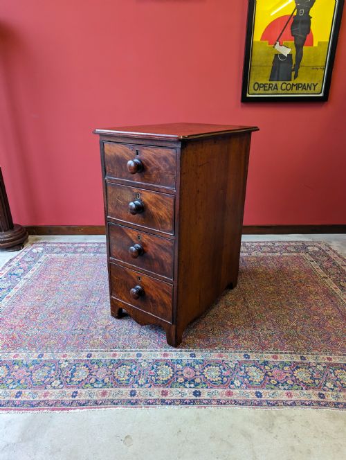 Antique 19th Century Mahogany Pedestal Chest of Drawers