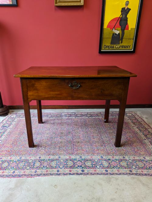 fig 1. Antique Georgian Mahogany Architects Table