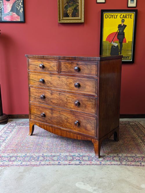 Antique Georgian Mahogany Chest of Drawers