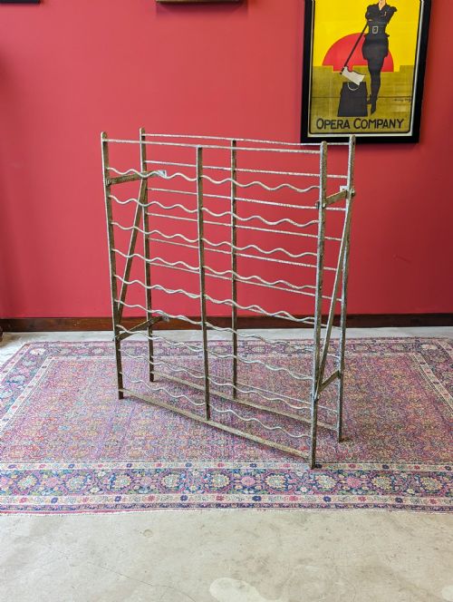 Antique Victorian Country House Cast Iron Wine Rack