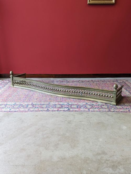 Antique Victorian Brass Fender