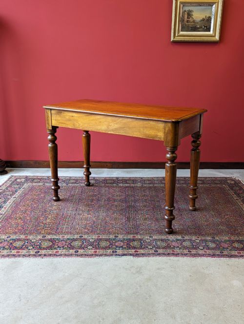 Antique 19th Century Mahogany Side Table with Drawers