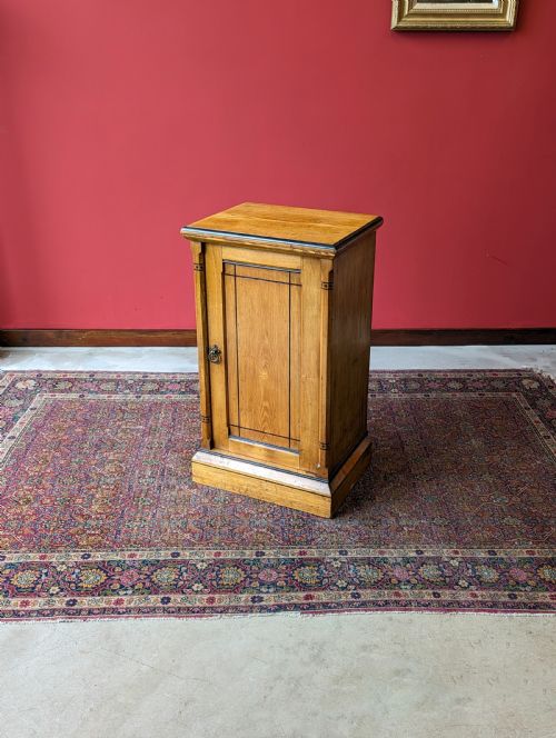 Antique Victorian Aesthetic Movement Pine Pot Cupboard / Bedside