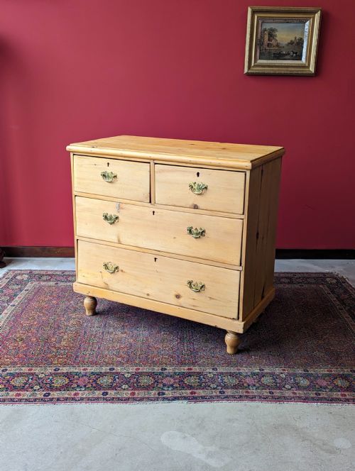 Antique Victorian Pine Chest of Drawers