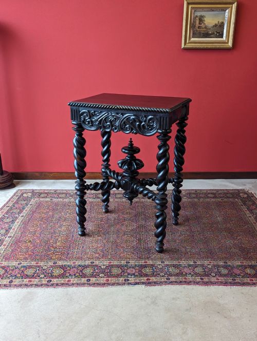 Antique 19th Century Ebonised Table