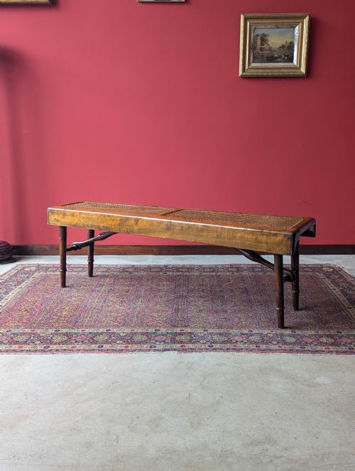 Antique 19th Century Folding Campaign Bench