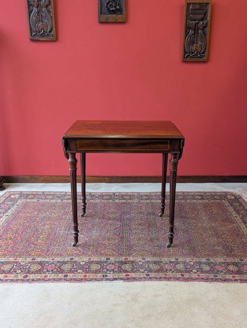 fig 1. Antique Edwardian Mahogany Extending Writing Table / Desk c.1905