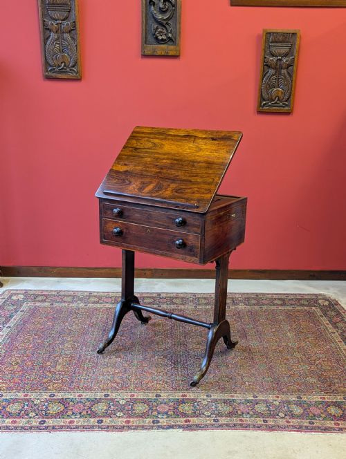 Antique Victorian Rosewood Reading Table Circa 1880