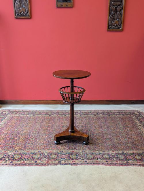 Antique Victorian Rosewood Wine Table