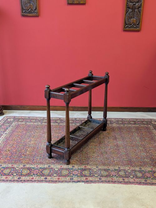 fig 2. Antique Late Victorian Mahogany Country House Stick Stand c.1890