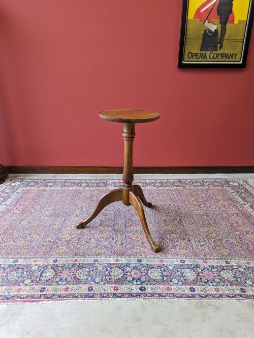 Antique Georgian Oak Tripod Wine Table C.1820