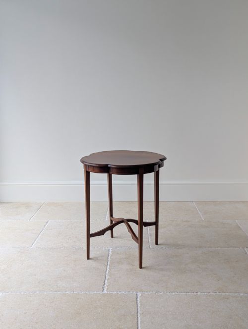 Antique Edwardian Mahogany Quatrefoil Occasional Table C.1905