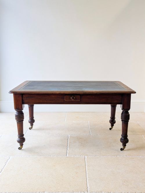 fig 1. Antique Early Victorian Mahogany Library Table c.1850