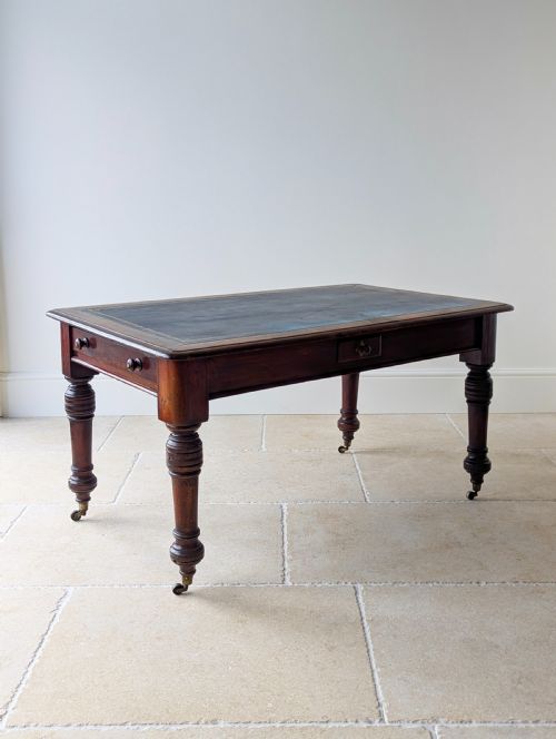 fig 2. Antique Early Victorian Mahogany Library Table c.1850
