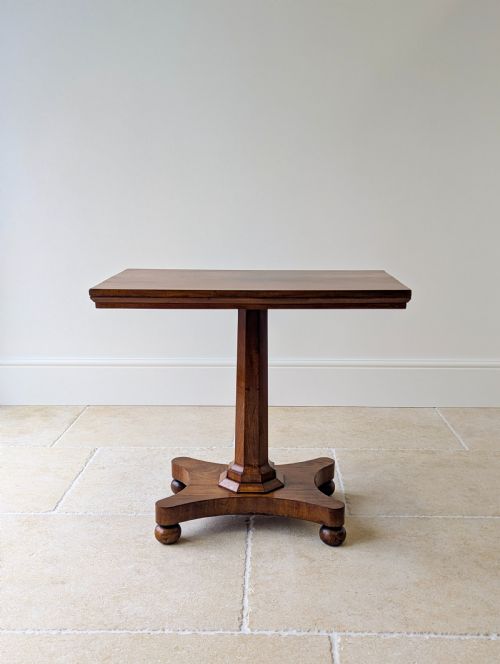 fig 1. Antique Mid Victorian Mahogany Pedestal Side Table c.1860