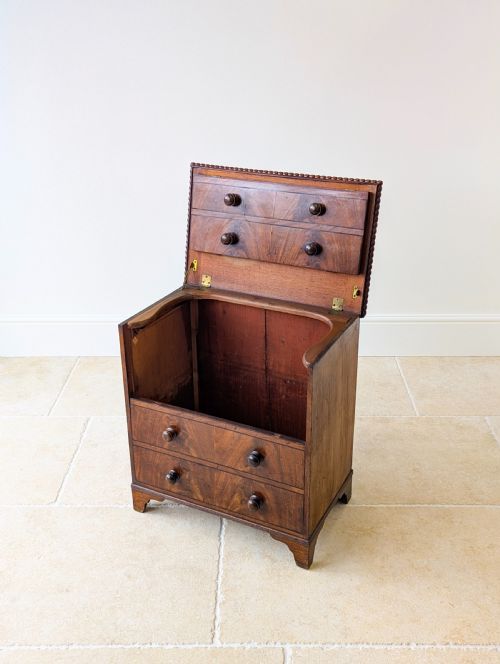 fig 1. Antique Georgian Mahogany Commode Chest c.1830