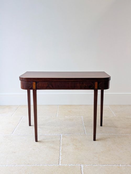 fig 2. Antique George III Mahogany Tea Table c.1790