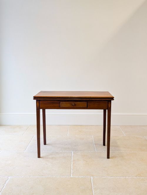 fig 1. Antique Late Georgian Mahogany Tea Table c.1800