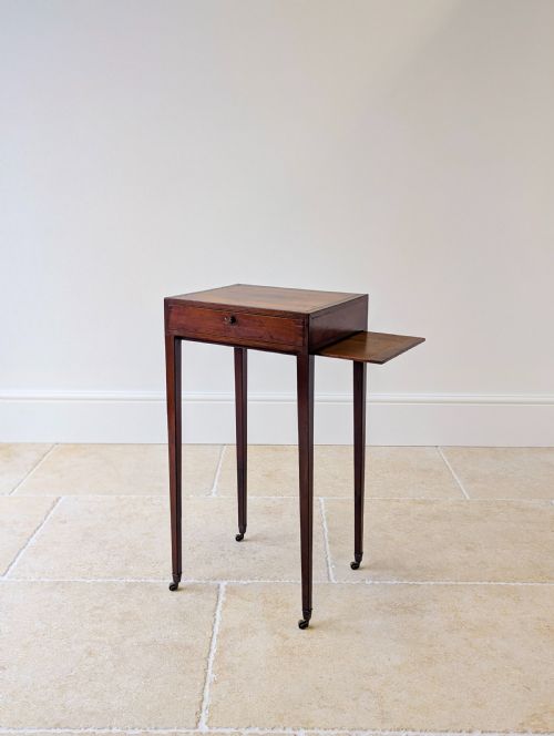 fig 1. Antique Scottish Regency Satin Birch Table with Lateral Slide c.1810