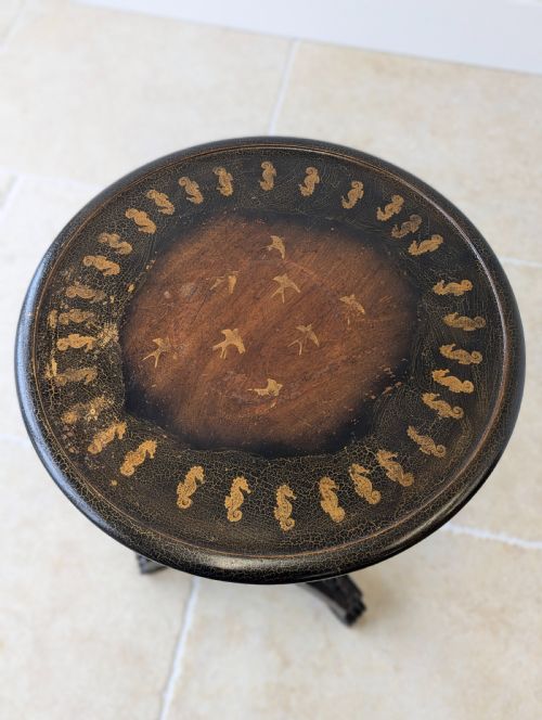 fig 1. Antique Victorian Aesthetic Movement Wine Table c.1880