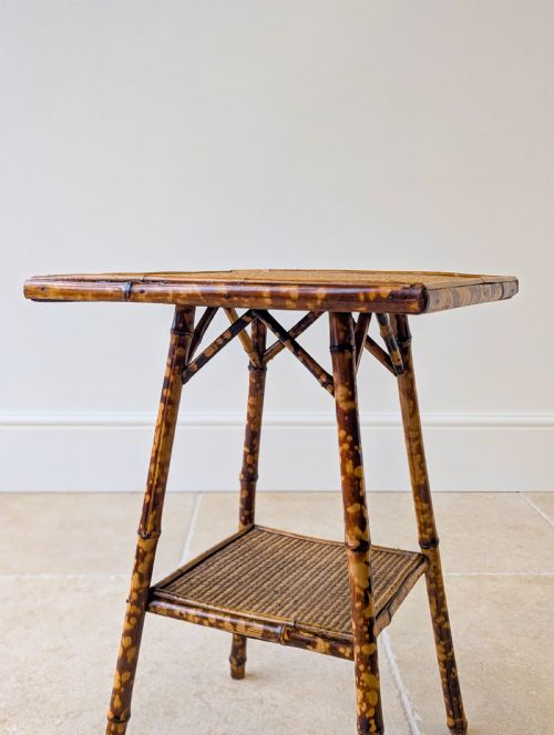fig 1. Antique Victorian Bamboo Occasional Table c.1890