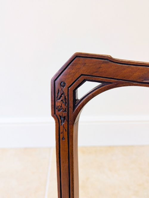 SET OF THREE ANTIQUE VICTORIAN MAHOGANY SIDE CHAIRS C1890 - ADDITIONAL PHOTO 9