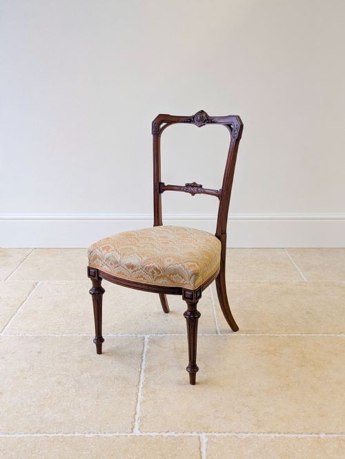 SET OF THREE ANTIQUE VICTORIAN MAHOGANY SIDE CHAIRS C1890 - ADDITIONAL PHOTO 14