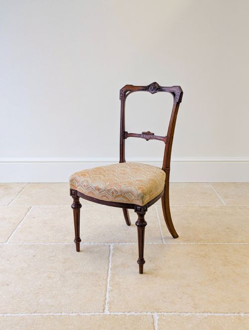 SET OF THREE ANTIQUE VICTORIAN MAHOGANY SIDE CHAIRS C1890 - ADDITIONAL PHOTO 18