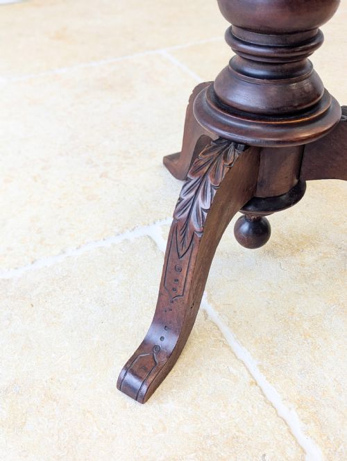 ANTIQUE WILLIAM IV MAHOGANY TORCHERE C1830 - ADDITIONAL PHOTO 4