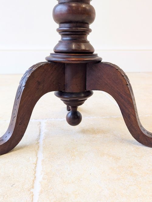 ANTIQUE WILLIAM IV MAHOGANY TORCHERE C1830 - ADDITIONAL PHOTO 6