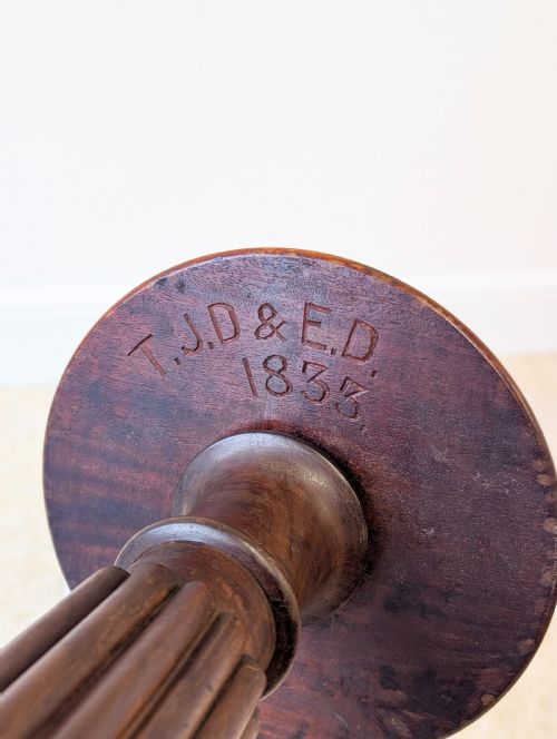 ANTIQUE WILLIAM IV MAHOGANY TORCHERE C1830 - ADDITIONAL PHOTO 13