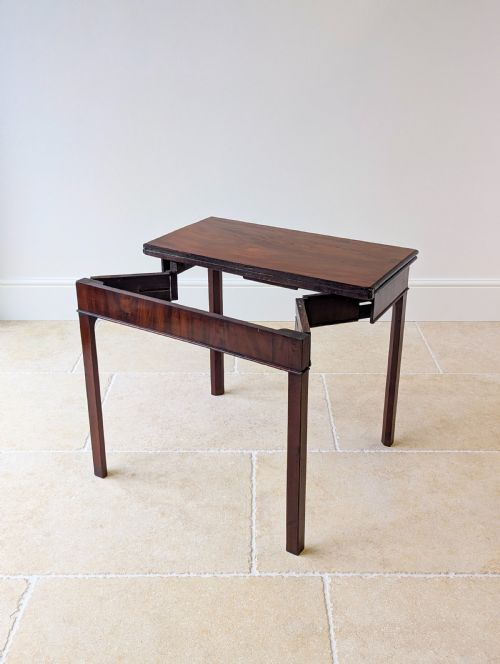 ANTIQUE REGENCY MAHOGANY CARD TABLE C1820 - ADDITIONAL PHOTO 2