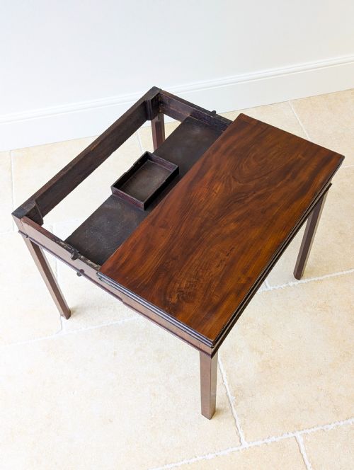 ANTIQUE REGENCY MAHOGANY CARD TABLE C1820 - ADDITIONAL PHOTO 7