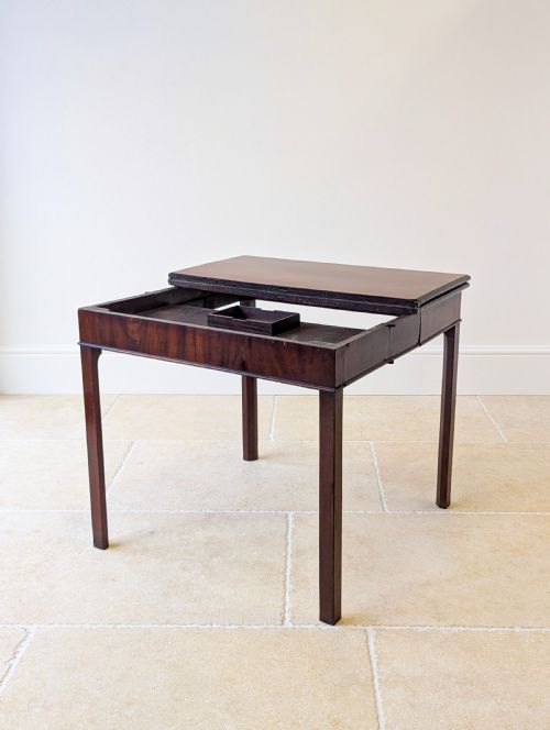 ANTIQUE REGENCY MAHOGANY CARD TABLE C1820 - ADDITIONAL PHOTO 9