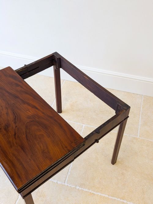ANTIQUE REGENCY MAHOGANY CARD TABLE C1820 - ADDITIONAL PHOTO 13