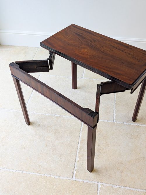 ANTIQUE REGENCY MAHOGANY CARD TABLE C1820 - ADDITIONAL PHOTO 17