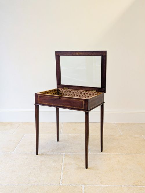 fig 1. Antique Edwardian Mahogany Bijouterie Table c.1910