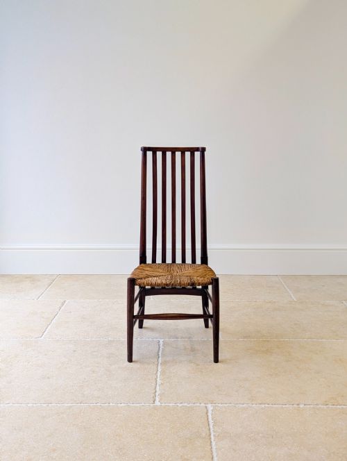 ANTIQUE ARTS CRAFTS MAHOGANY SIDE CHAIR C1900 - ADDITIONAL PHOTO 1